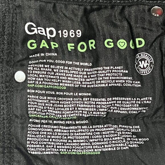 Gap Black Denim Jeans Curvy True Skinny Womens Size 28 - Picture 8 of 10